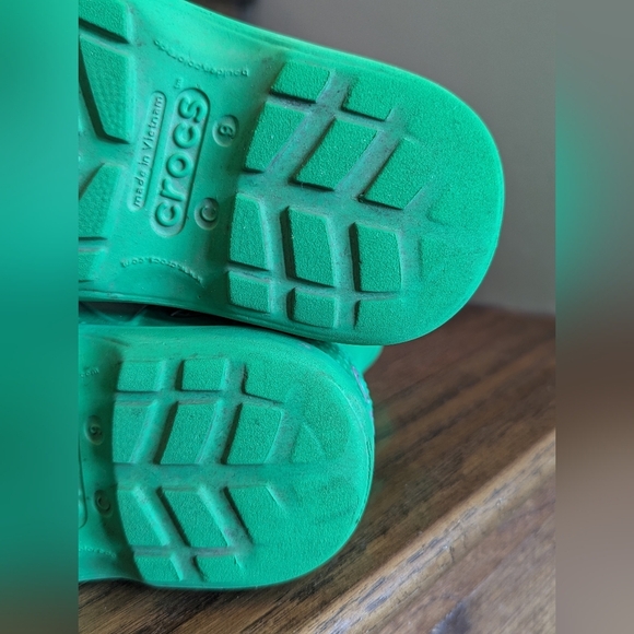 Crocs Grade/Pre-School Kids Handle It Rain Boots Kids Size 9 Green - Picture 5 of 14